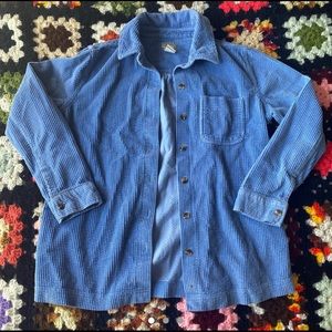 Vintage L.L. Bean Pale Blue Corduroy Button Down